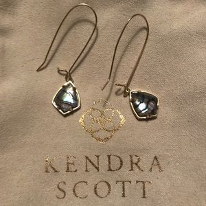 Kendra Scott gold drop earrings